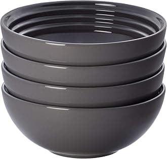 Stoneware Set of 4 Soup Bowls, 22 oz. (6.25") each, Oyster