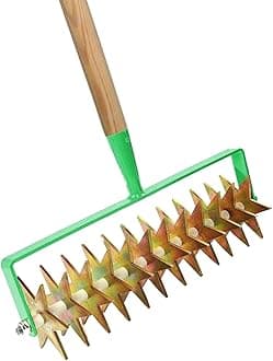 Cultivator, Rotary Hand Soil Scarifier Cultivator with Handle, 41 cm / 16 in Wide, Gardening and Farming Tool