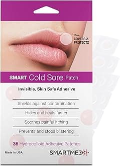 SMARTMED Smart Cold Sore Treatment Patch 36 ct | Soothe Itching and Burning |...