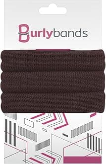 Large Hair Ties for Thick, Heavy or Curly Hair - Non-Slip, Non-Damage, Seamless Women's Ponytail Scrunchies - Brown, 3 Pcs