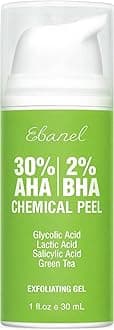 Chemical Peel for Face, AHA BHA Exfoliator, Glycolic Acid Peel, Salicylic & Lactic Acid Face Peeling Gel, Infused with Green Tea & Chamomile for Acne Scars, Dark Spots, Wrinkles, Fine Lines