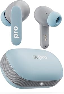 GOBOULT Z20 Pro Made in India Ear Buds Wireless 60H Playtime, 4 Mics Calling, 45ms Low Latency Gaming, 13mm Bass Driver Earbuds Buds TWS Bluetooth Wireless Earphone (Powder Blue)