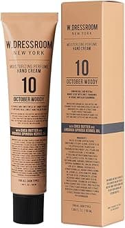 W.Dressroom Moisturizing Hand Cream for Dry Hands, Non-Greasy, Quick-Absorbing Korean Hand Lotion, Travel Size 1.69 fl oz (50 ml), No.10 October Woody Scent