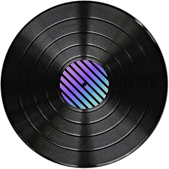 PopSocketsPhone Grip with Expanding Kickstand, Backspin PopSocket, Spinning PopSockets - Backspin Retro Vinyl