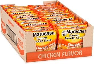 Maruchan Ramen Chicken, Instant Ramen Noodles, Ready to Eat Meals, 3 Oz, 24 Count