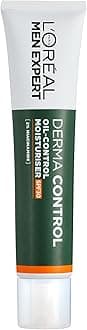 L'Oréal Men Expert Derma Control Oil-Control Moisturiser SPF30, Daily Face Hydration & UV Protection, Reduces Imperfections, For Oily Skin, 40ml
