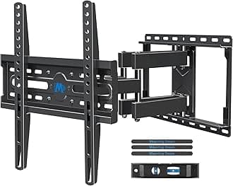 Mounting Dream TV Wall Mount for 32-65 Inch Television,Mount with Swivel and Tilt, Full Motion Bracket with Articulating Dual Arms, Fits 16inch Studs, Max VESA 400X400 mm, 99lbs, MD2380
