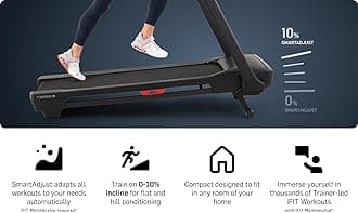 NordicTrack T Series: Perfect Treadmills for Home Use, Walking Treadmill with Incline, Bluetooth Enabled, 136 kg User Capacity