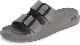Men's Classic Cushion Sliders/Slippers with Adjustable Buckle Strap for Adult | Comfortable & LightWeight |Stylish & Anti-Skid| Waterproof & Everyday Flip Flops for Gents/Boys D-505