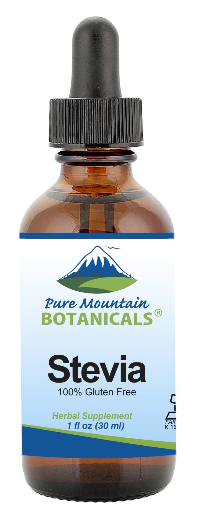 Pure Mountain Botanicals Liquid Stevia Drops - Natural Sweetener - Concentrated Sugar Free Substitute Diabetic Friendly Ideal for Keto Low Carb and Vegan Diet Great Addition to Weight Loss Program