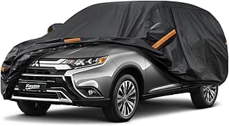 Kayme 7 Layers SUV Car Cover Custom Fit for Mitsubishi Outlander (2005-2025) Waterproof All Weather for Automobiles, Outdoor Full Cover Rain Sun UV Protection.