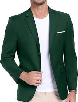 Mens Suit Jacket Slim Fit Blazer for Men Business Suit Blazer Lightweight Casual Sport Coats for Daily Summer Wedding