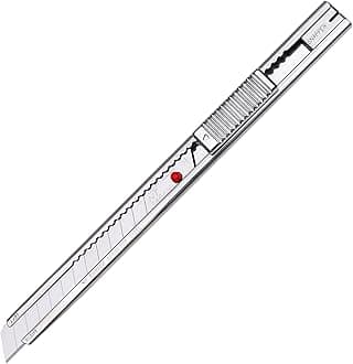 NT Cutter A-1P Cutter, Silver, Width 5.4 x Height 0.4 x Depth 0.4 inches (136 x 10 x 11 mm)