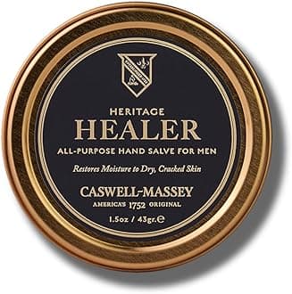 Caswell-Massey Hand Lotion For Dry Hands Hand Salve For Men Heritage Healer Hand Salve
