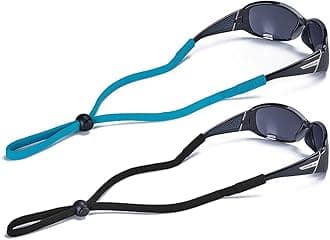 SHINKODA Adjustable Sunglasses Strap/Lanyard Sports Glasses Retainer for Men Women and Kids Color Combos Pack of 2