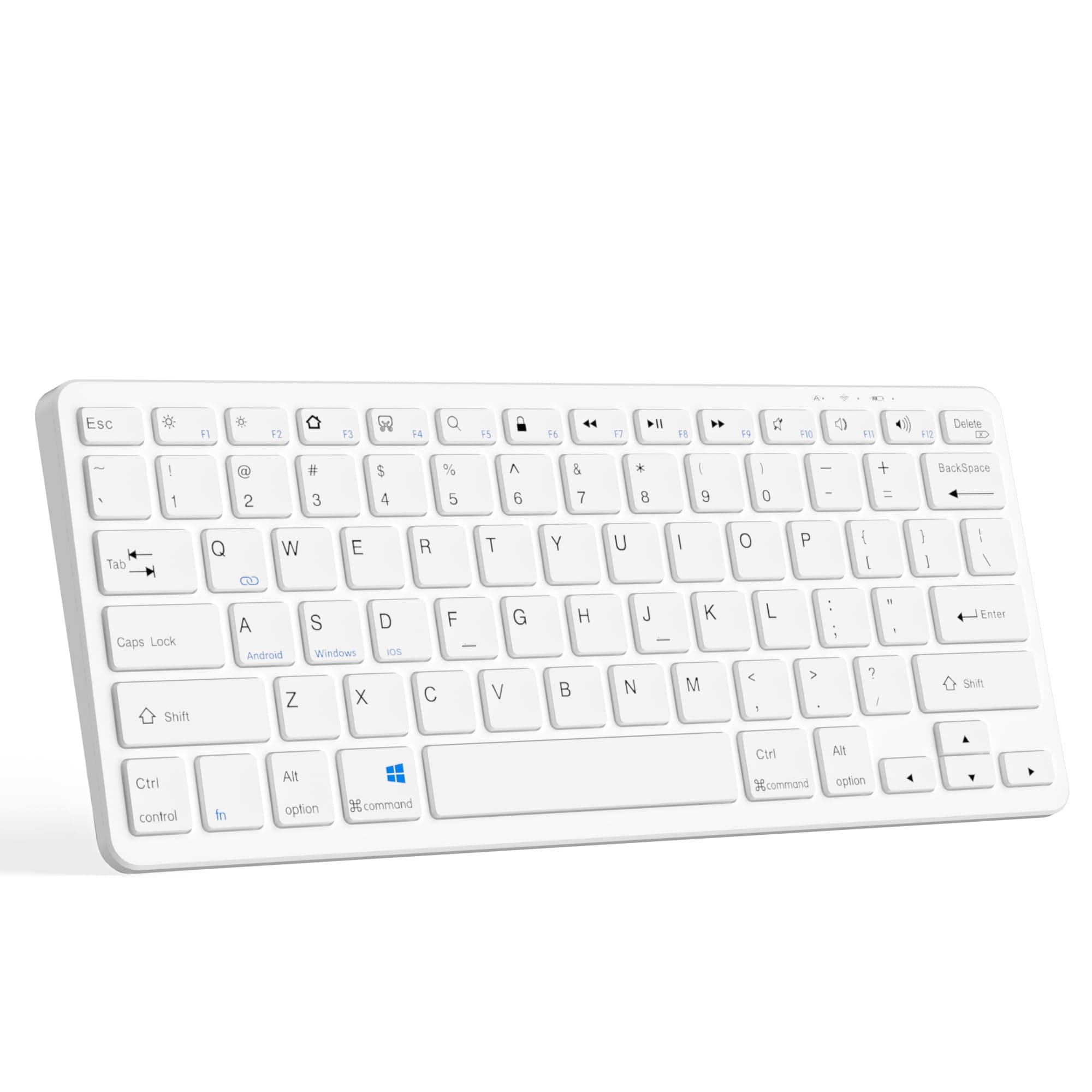 CC StoreWireless Bluetooth Keyboard,Ultra-thin Connection to Multi Devices with iOS/Android/Windows System Rechargeable Keyboard for iPad/iPhone/PC/Laptop/Smartphone/Tablet/Computer QWERTY UK Layout
