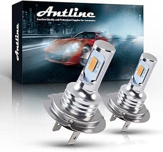 Antline Super Bright H7 H7LL LED Bulb Golden Yellow Newest Version 3570 CSP-Chips LED Fog Lights DRL Replacement (Pack of 2)