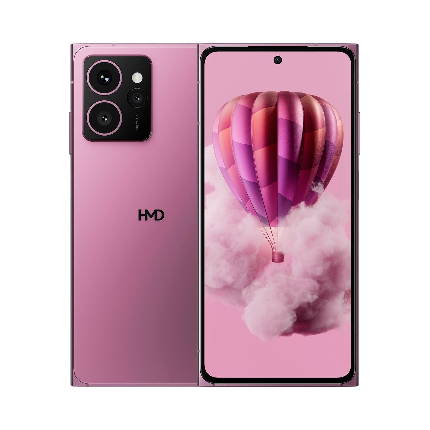 Skyline 5G | Android 14 | Unlocked Smartphone | Dual SIM | US Version | 8/256GB | 6.55" 144Hz pOLED Screen | 108MP Triple Camera | 50MP Selfie Camera | Neon Pink