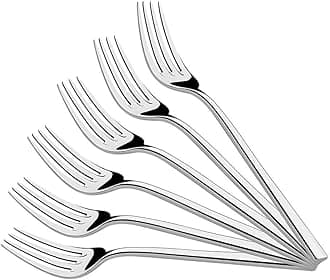 Kodenipr Club Stainless Steel Dinner Table Fork Set of 12, Length 16cm (Medium, 12 Piece)