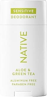 Native Sensitive Deodorant Contains Naturally Derived Ingredients, 72 Hour Odor Control | Deodorant for Women & Men, Aluminum Free with Baking Soda, Coconut Oil and Shea Butter, Aloe & Green Tea