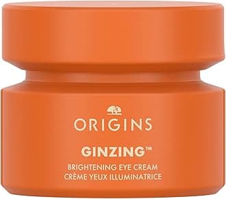 Origins GinZing Brightening Eye Cream with Vitamin C, Niacinamide, Ginseng & Caffeine| Visibly Reduces Dark Circles
