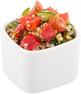 Mini Square Porcelain Dish, Mini Quadrato Dish, Square Ramekin - White - 4.5 oz - 10ct Box - Restaurantware