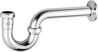 Brass P-trap Pipe Basin Sink Waste Kit with Reducing Washer 1-1/4'' 20GA