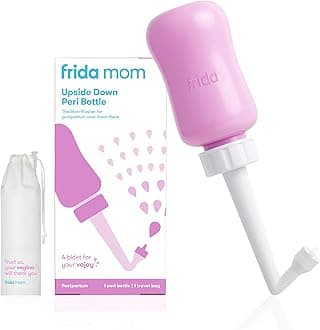 Upside Down Peri Bottle for Postpartum Care | The Original Fridababy MomWasher for Perineal Recovery and Cleansing After Birth