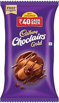 Cadbury Choclairs Gold Candy, 588 g (105 Candies)