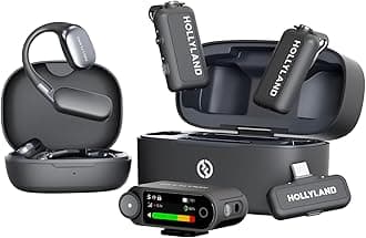 LARK MAX 2 Ultimate Combo, Wireless Microphone, AI Noise Cancel, Wireless Audio Monitoring, 32bit Full-Chain Audio, Mic for Camera, iPhone, Android (2TX + 2RX+ OWS Earphones + Charging Case)