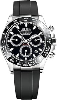 Pagani Design Daytona Homage Men's Watch Panda Analog Quartz Japan Movement Chronograph Luxury Wrist Watch Business Waterproof Silicone Strap Sports Pagani Watches for Men