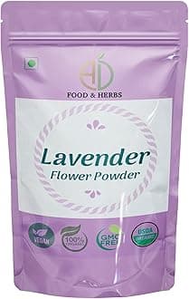 A D Food & Herbs Organic Lavender Flower Powder Aromatic Edible for Homemade Lattes, Tea Blends, Bath Salts, Gifts, Crafts (250 Gms)