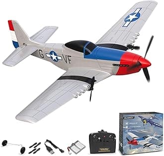 volantexrcRC Plane 3 Channel Remote Control Airplane Fighter Toys, 2.4GHz 6-axis Gyro Stabilizer RTF Glider Aircraft Plane, Easy to Fly for Adults Kids Beginners Boys (76207 RTF)
