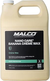 Nano Care Banana Creme Wax - Deep Gloss Shine and Long-Lasting UV Protection/For Automotive, Marine and Industrial Finishes / 1 Gallon (197701)