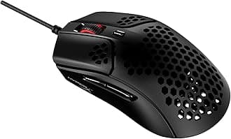 Pulsefire Haste – Gaming Mouse – Ultra-Lightweight, 59g, Honeycomb Shell, Hex Design, HyperFlex Cable, Up to 16000 DPI, 6 Programmable Buttons, Black