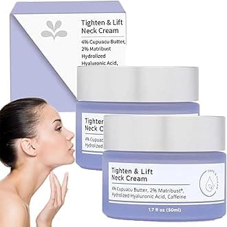Tighten & Lift Firming Neck Cream,2PCS neck firming cream,Anti Aging neck cream for sagging and tighten,Lifting Sagging Skin & Smooth Neck Wrinkle,Hydrating Neck Cream,Skincare Neck Cream-50ml*2
