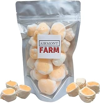 Freeze-Dried Candy Salt Water Taffy 2 oz - Cut To Bite Sized Pieces - Ships In Box - Deliciously Crunchy, Intense Flavor, Lightweight Snack (Frosted Carrot Cake)