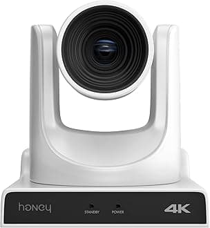 4K Camera - SDI & NDI Video PTZ Network IP Live Streaming for Broadcast, Conference, Churches, Events (12x Optical Zoom)