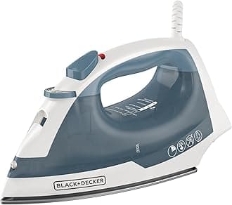 Easy Steam Compact Iron for Clothes, Automatic Shutoff, Nonstick Plate, Light Weight, 1200 Watts