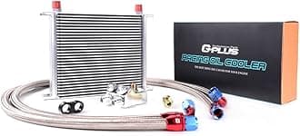 30 ROW AN10 Universal Engine Transmission Oil Cooler Kit Oil Filter Adapter Hose Kit