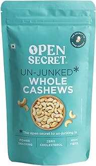 Open Secret Premium Cashew | 200g | Whole Cashew Nuts, Dry Fruits, Kaju, Healthy Snacks, Cashews, Cashew 200gm, Healthy Dry Fruits, Gluten Free & High Protein (Pack of 1)