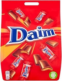 Daim Mini Chocolate Bag, Crunchy Almond Caramel Covered in Milk Chocolate, 200 g (Pack of 1)