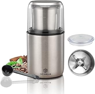 DM-7452 Electric Coffee Grinder,Spice Grinder Electric and Chopper,Detachable Cup, Diswash Free, Blade & Cup Made with SUS304 Stainless Steel
