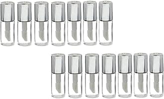 10Pcs 1.2ML Mini Reusable Empty Clear Plastic Lip Gloss Balm Tube Bottle DIY Lipstick Container Vials (Silver)