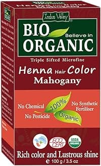Indus Valley Organic 100% Pure and Natural Henna Hair Colour (MAHOGANY)