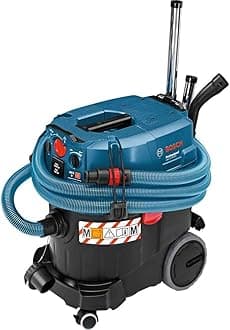 Bosch Professional Wet/Dry Dust Extractor GAS 35 M AFC (110V, incl. Crevice nozzle, Disposal bag, Elbow, Floor nozzle set, PES flat-pleated filter,chrome-plated suction tube, 5m hose)