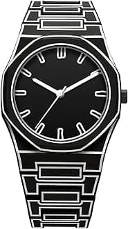 Men's Anime-Inspired Fashion Sketch Wristwatch Minimalist Creative Wormhole Design Stylish and Durable Timepiece for Men's Sports Watch