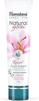 Himalaya Natural Glow Face Cream with Kesar & Vit E | For Non-greasy Even-toned & Radiant Skin| Phyto-vitamin formula with UV protection| Reduce Dark spots in 6 weeks |Clinically-tested & Paraben Free