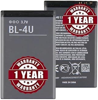 Original BL-4U Battery Compatible with Nokia 3120 Classic - (1110mAh) - 1 Year Warranty_BC46