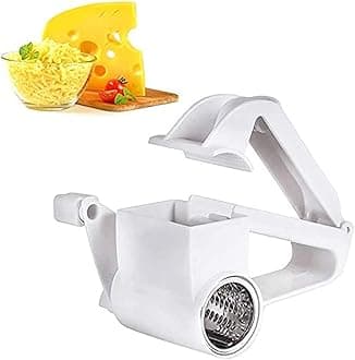 pupu Grater-Stainless steel hand-operated rotating cheese grater-Chocolate grater creative cheese shredder-Baking hand-Operated kitchen tool for grating hard cheese, chocolate, nuts, etc.